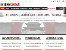 Tablet Screenshot of internchina.com